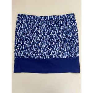 Michael Kors Skirt Career Blue SIze 6 Cotton Mini